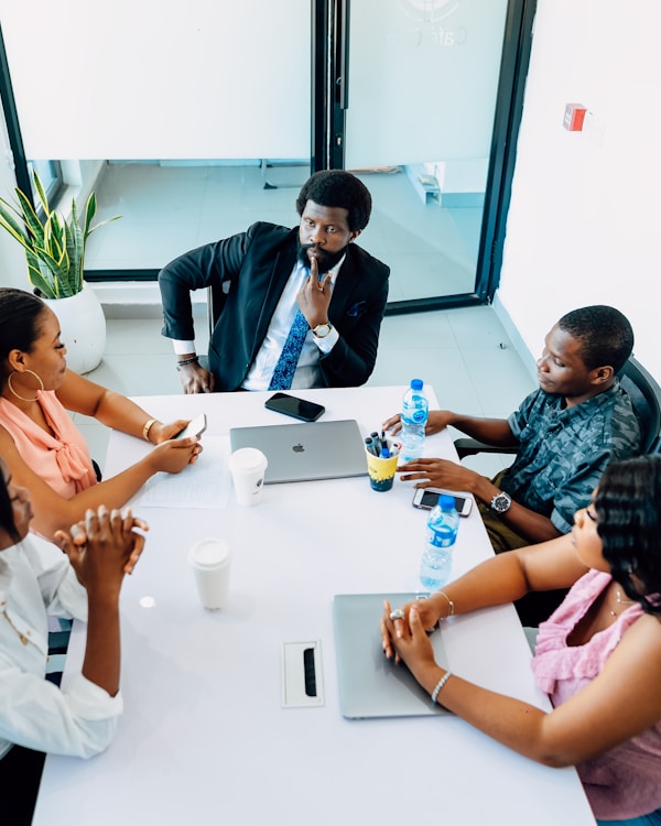 Business professionals in a meeting